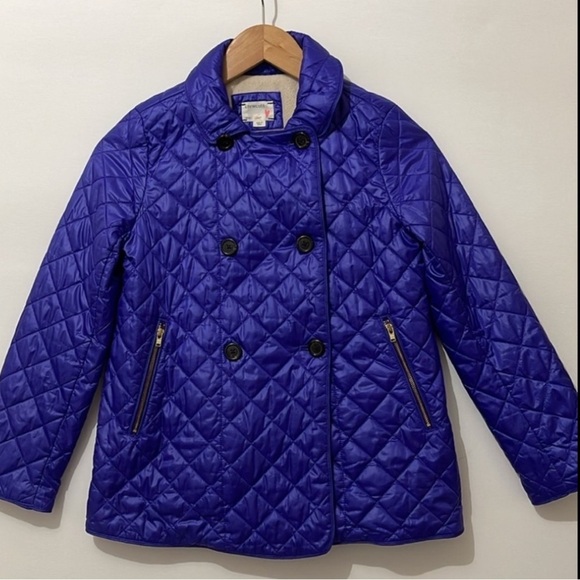 J. Crew Crewcuts Girls Quilted Jacket Size 10 - Picture 3 of 7